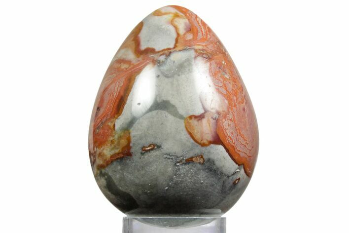 Polished Polychrome Jasper Egg - Madagascar #356200